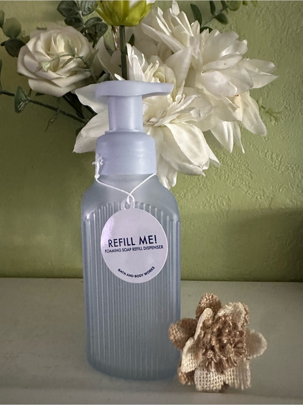 Bath & Body Works Light Blue Foaming Soap Dispenser